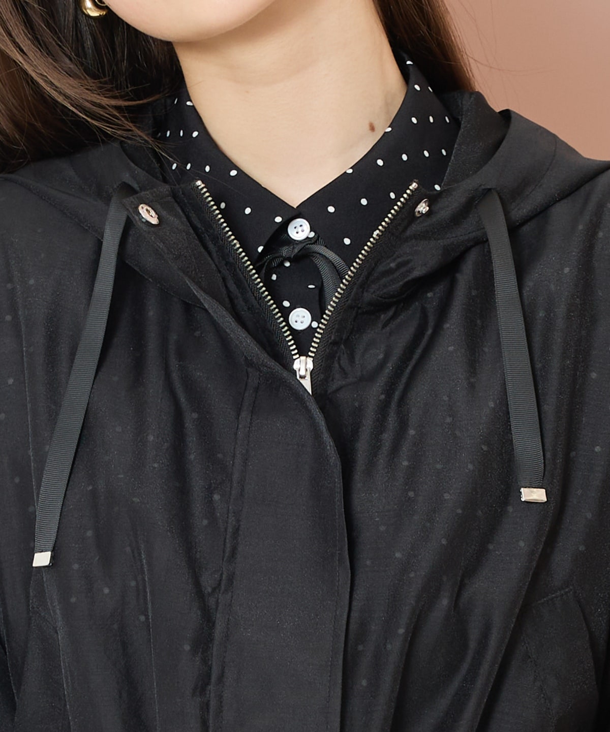 シアーフードブルゾン