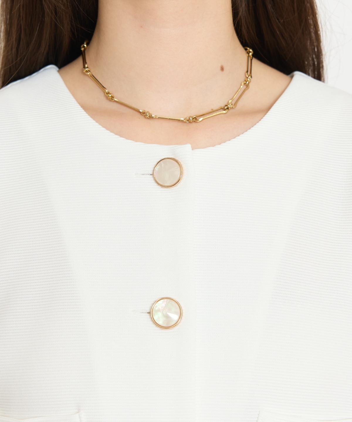 ノーカラーポンチジャケット