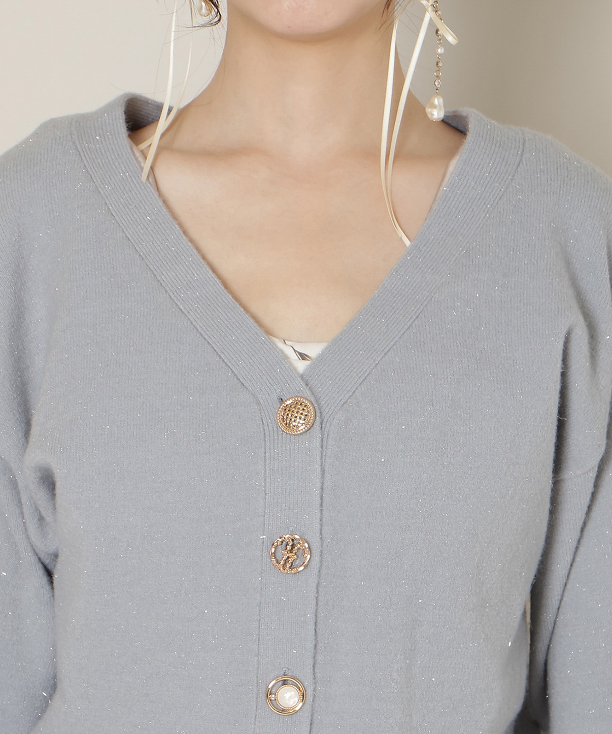 ミドルゲージカーディガン