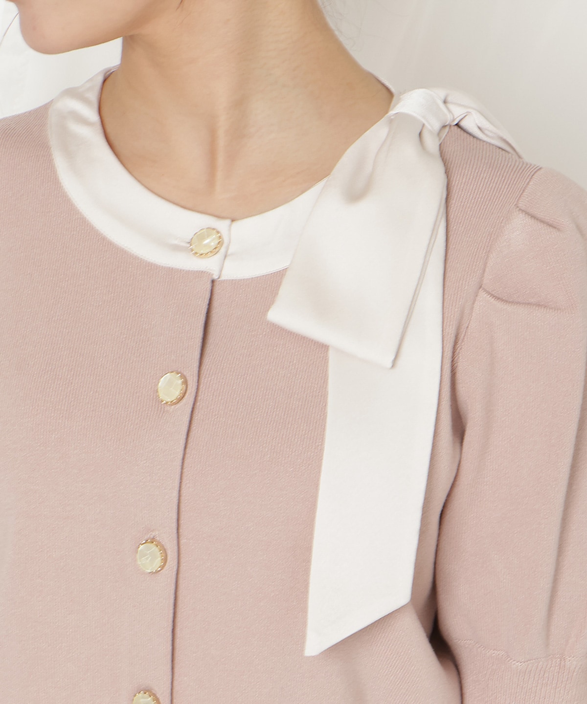 【2/27(fri)発売】リボンパフカーディガン