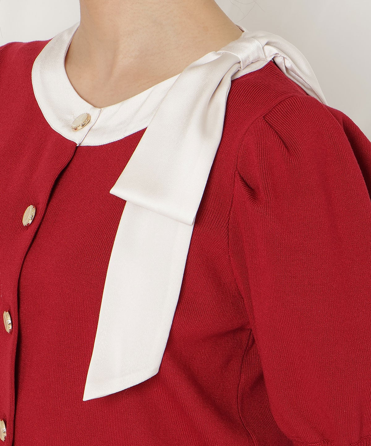 【2/27(fri)発売】リボンパフカーディガン