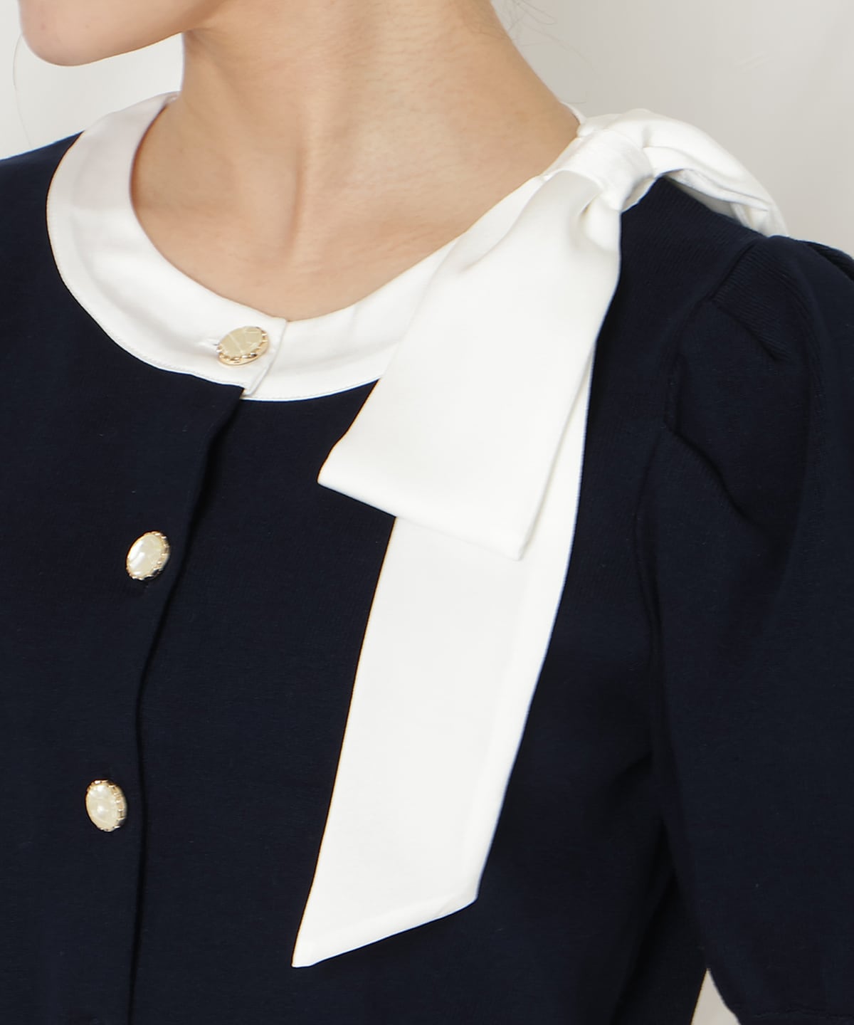 【2/27(fri)発売】リボンパフカーディガン