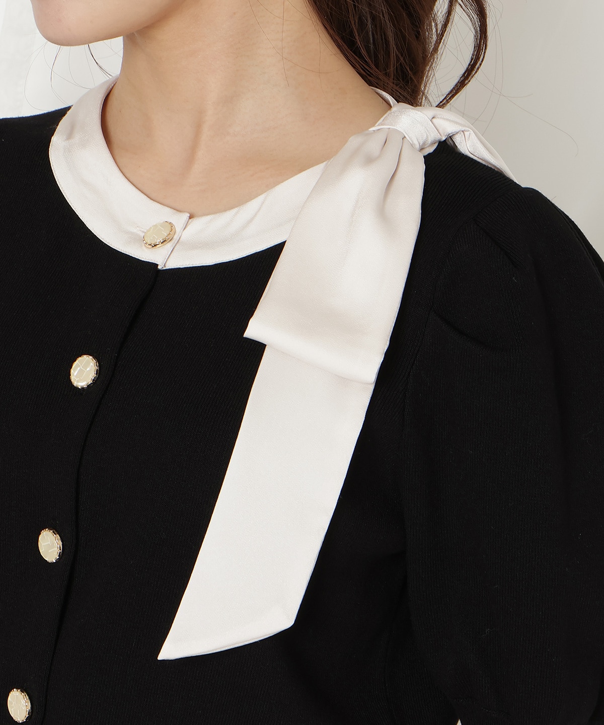 【2/27(fri)発売】リボンパフカーディガン