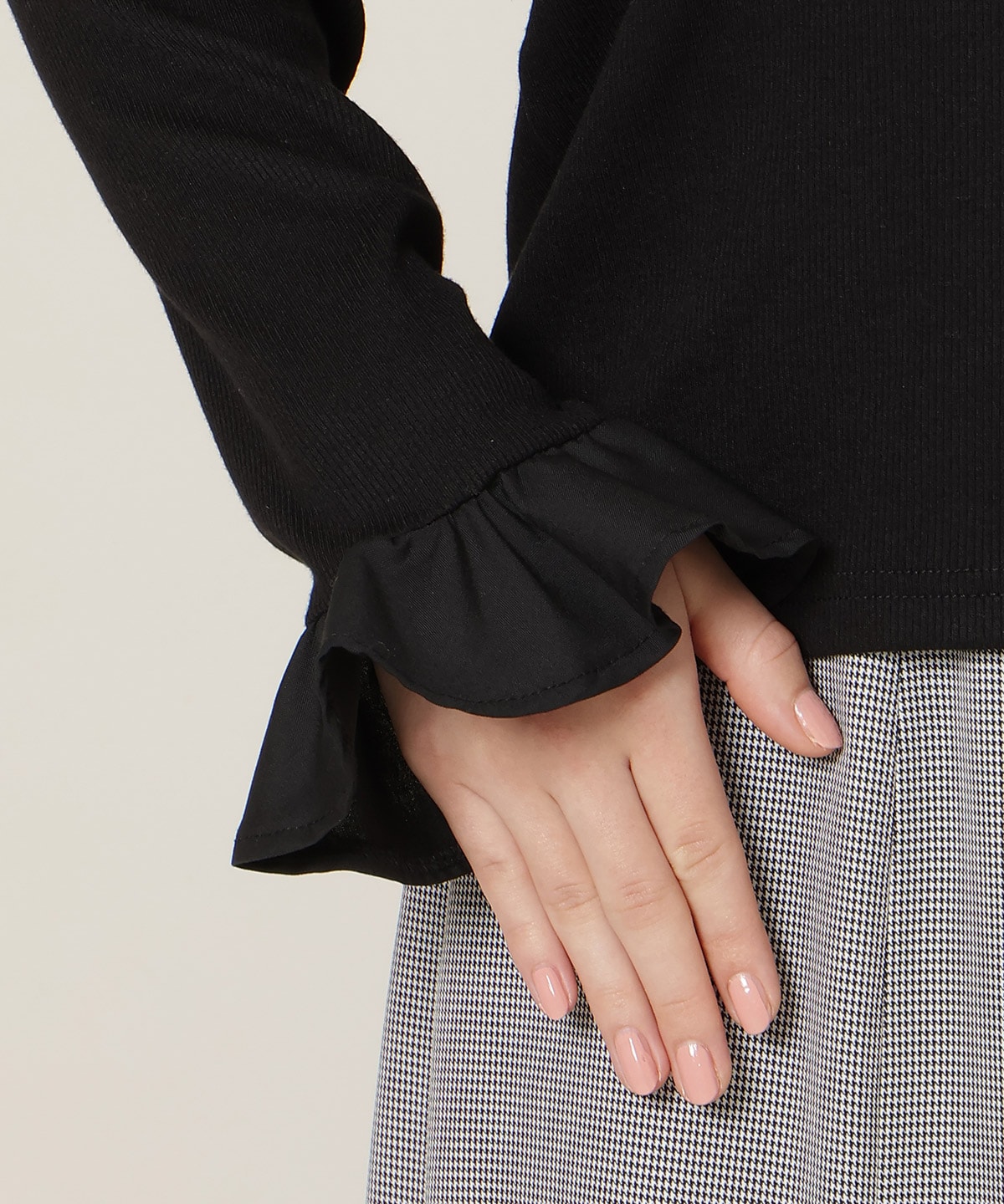 フリルカフスインナートップス