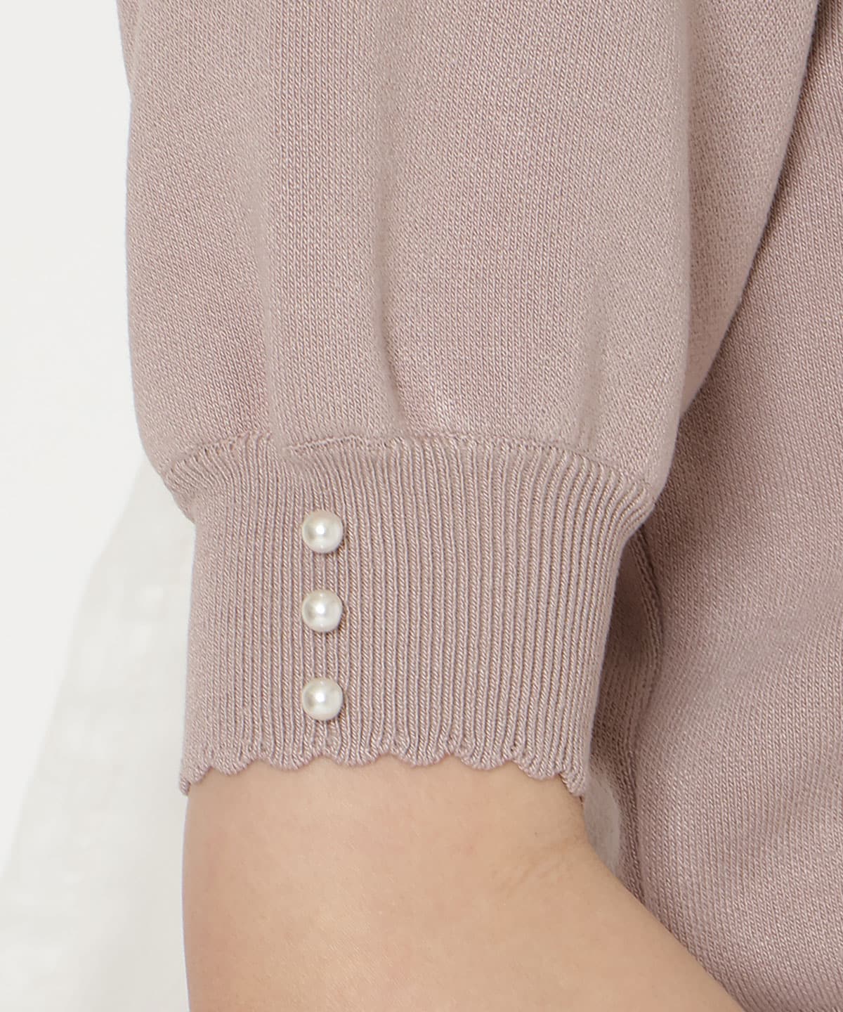 【2/27(fri)発売】リボンジャガードパフニット