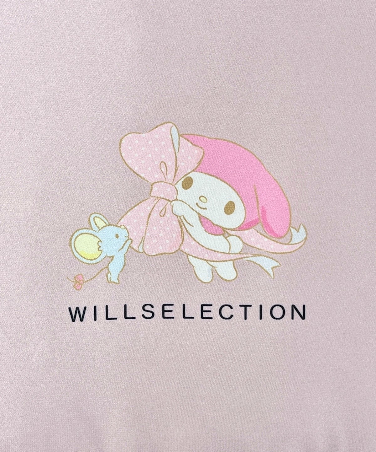 【9/17(thu)10時発売】WILLSELECTION×マイメロディ&クロミ サテンフリルトートバッグ
