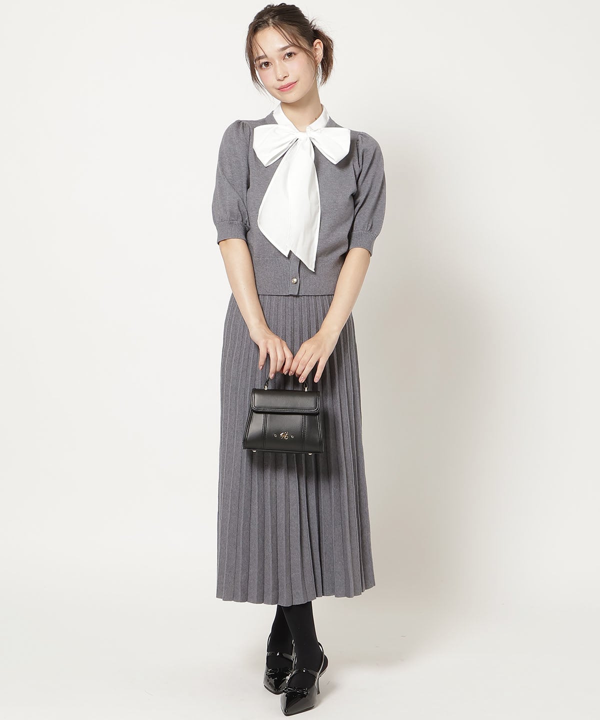 【9/10(thu)10時発売】プリーツニットスカート