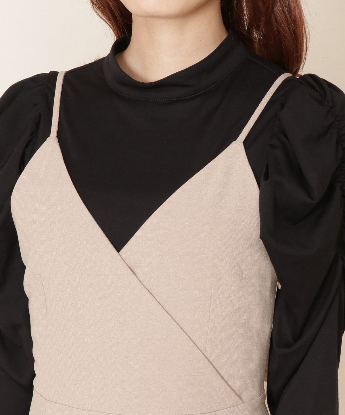 バックリボンキャミワンピース M ベージュ And Couture 公式オンラインショップ バーンデストローズ