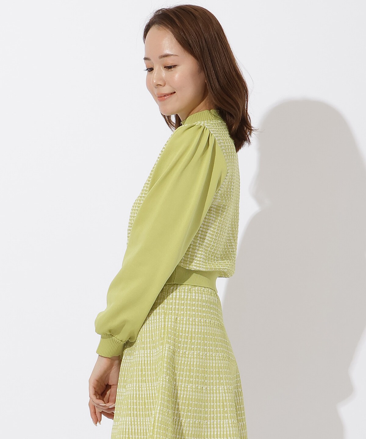 ジャガードニットプルオーバー