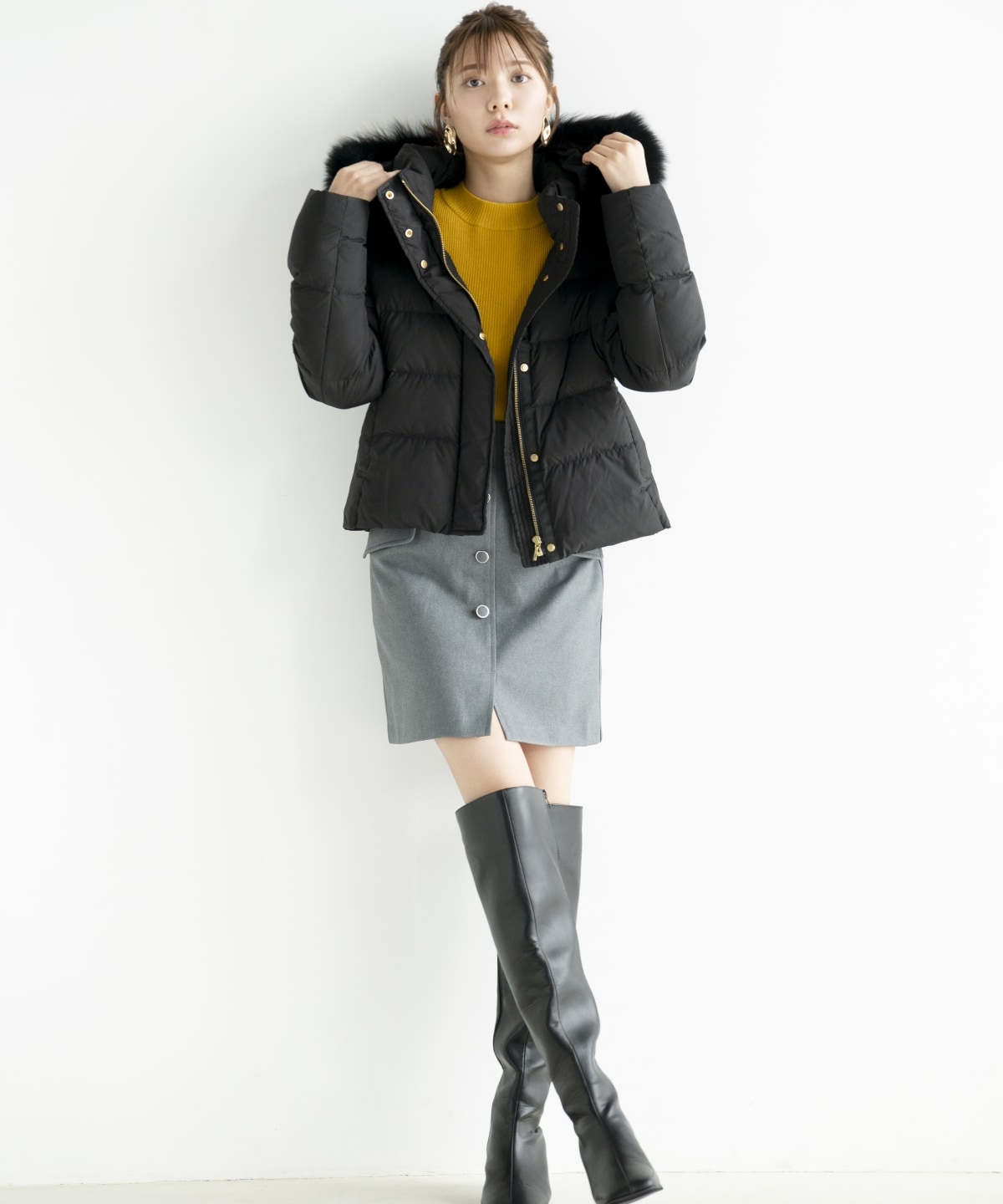 フラップミニスカート