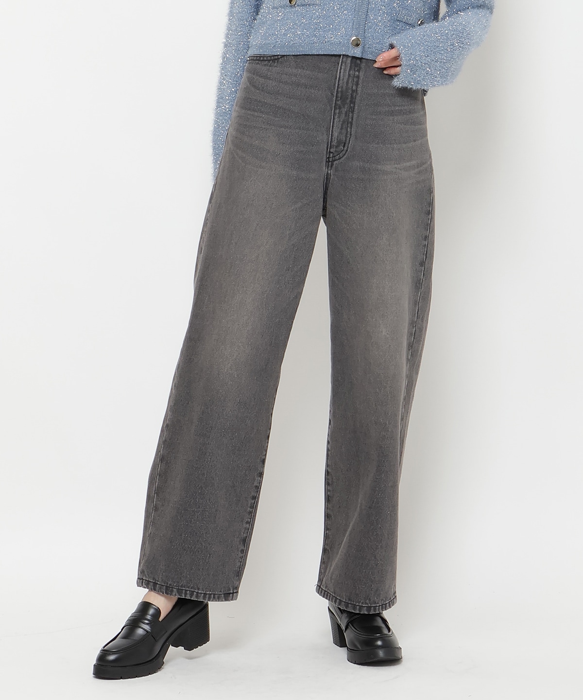 デニムバギーパンツ