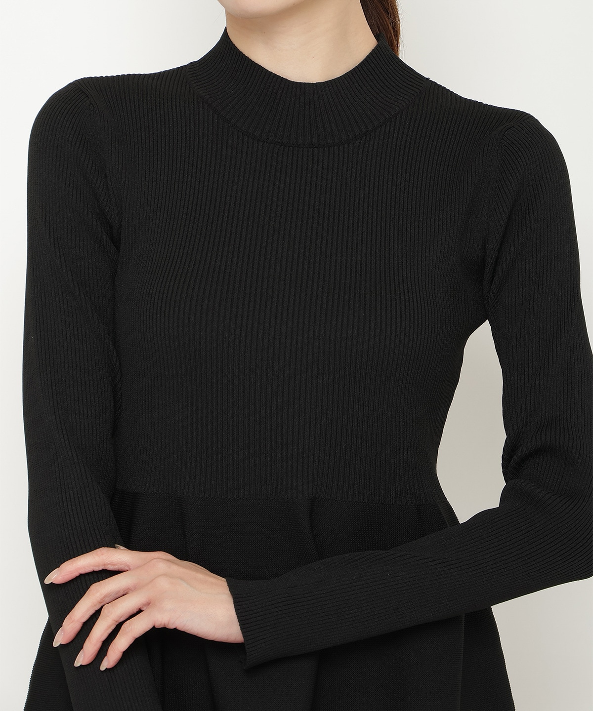 布帛ティアードドッキングワンピース