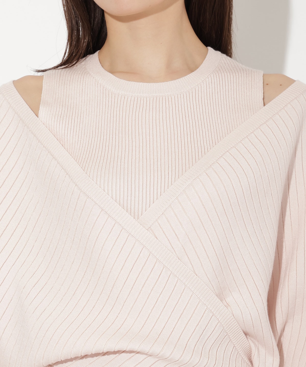 ManyWayレイヤードニットプルオーバー