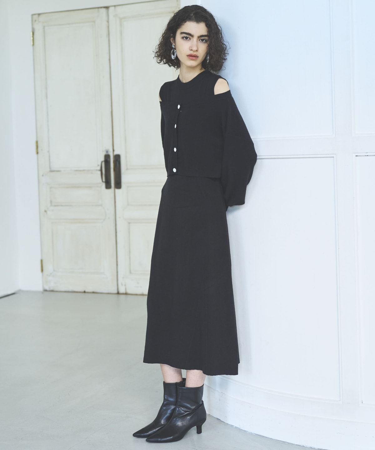 アンサンブルニットワンピース