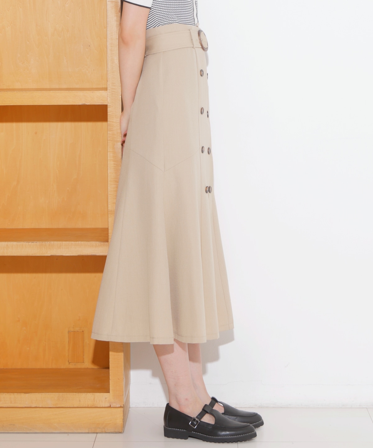 トレンチマーメイドスカート