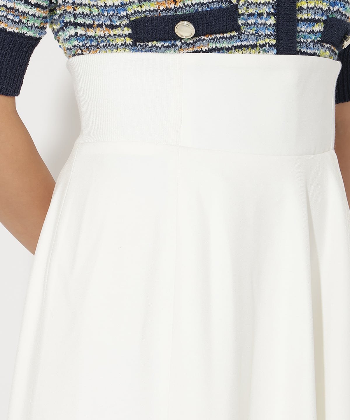 サイドリブラッフルマーメイドスカート