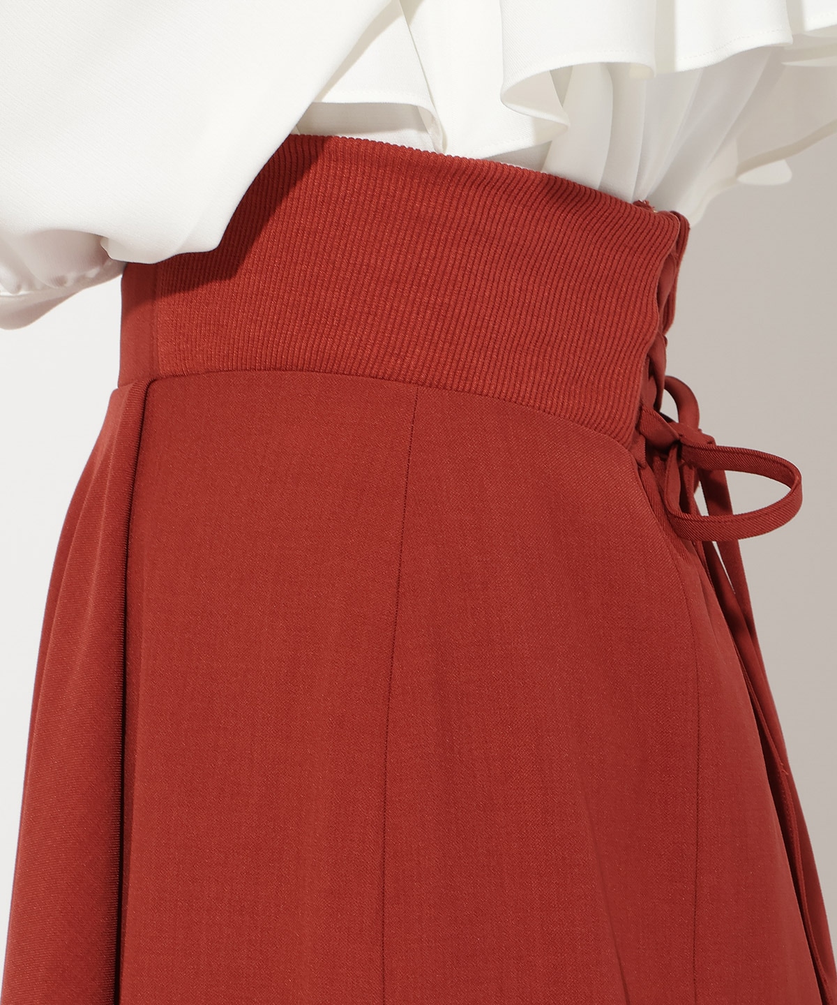 サイドリブラッフルマーメイドスカート