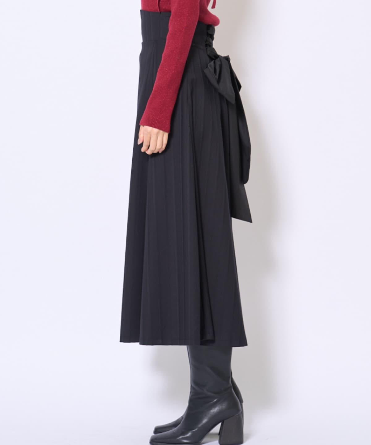 ビッグリボンフレアスカート