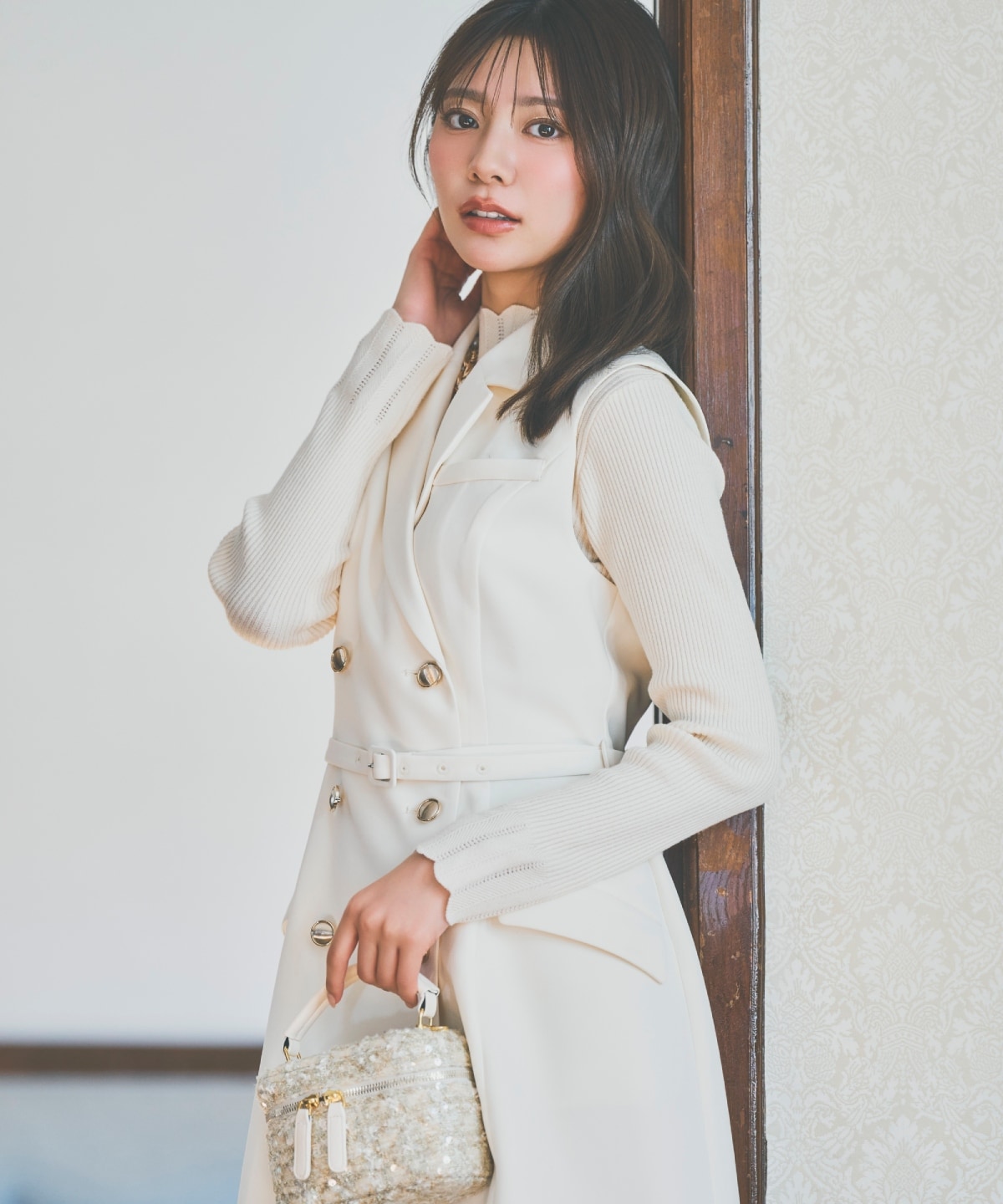 2WAYテーラードジレミニワンピース