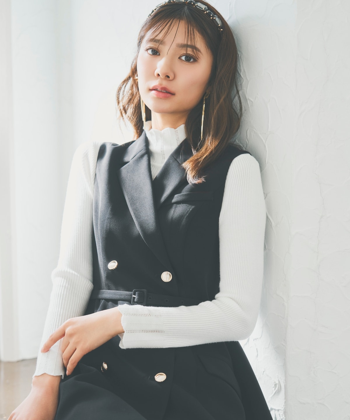 2WAYテーラードジレミニワンピース