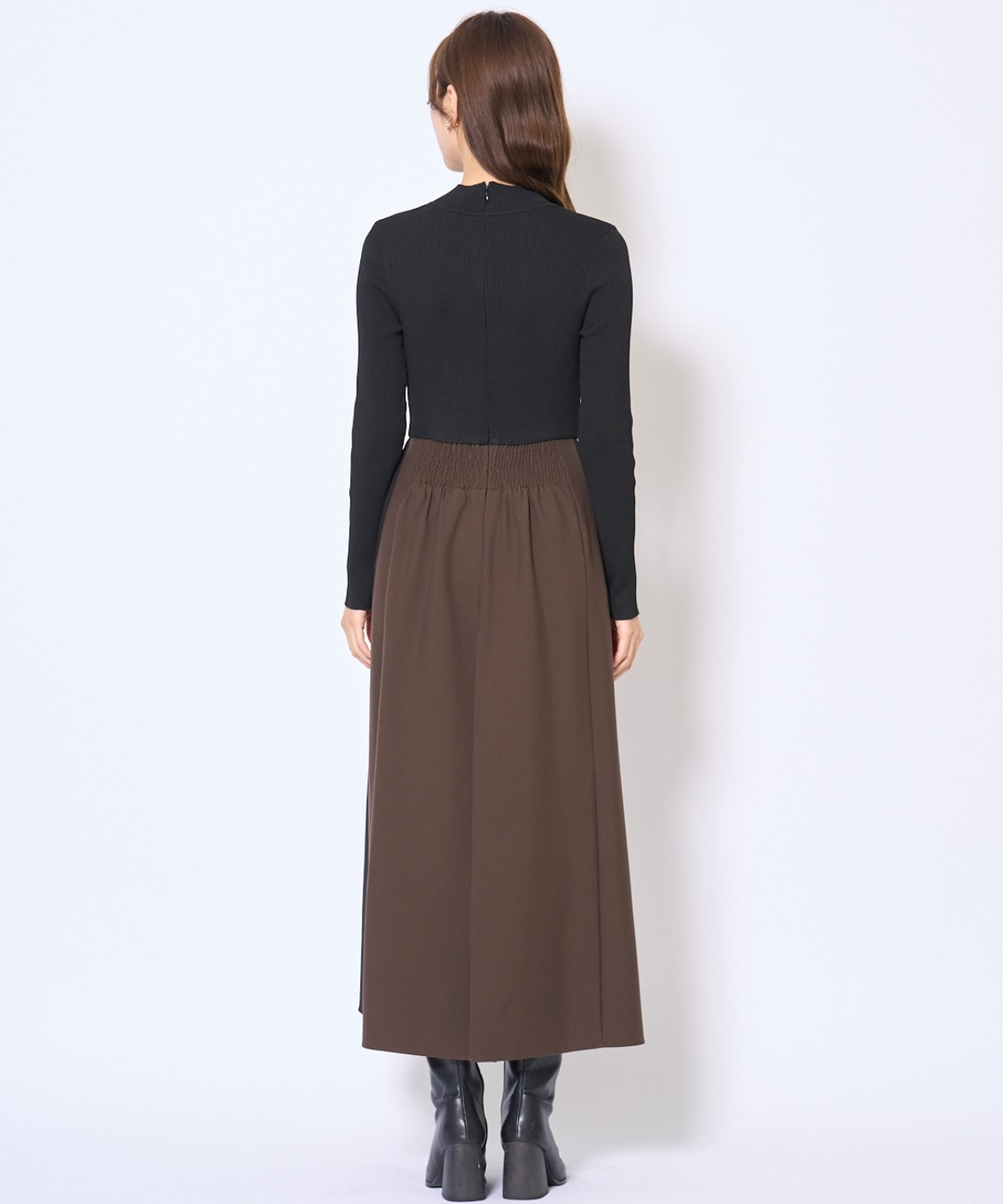 配色ドッキングワンピース