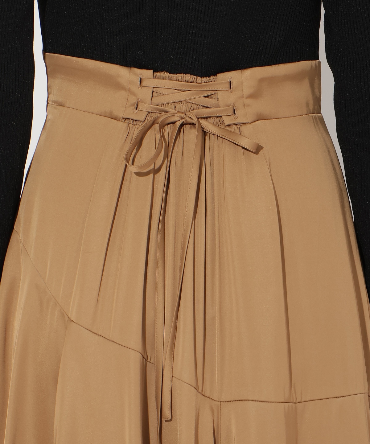 アシメスカートドッキングワンピース