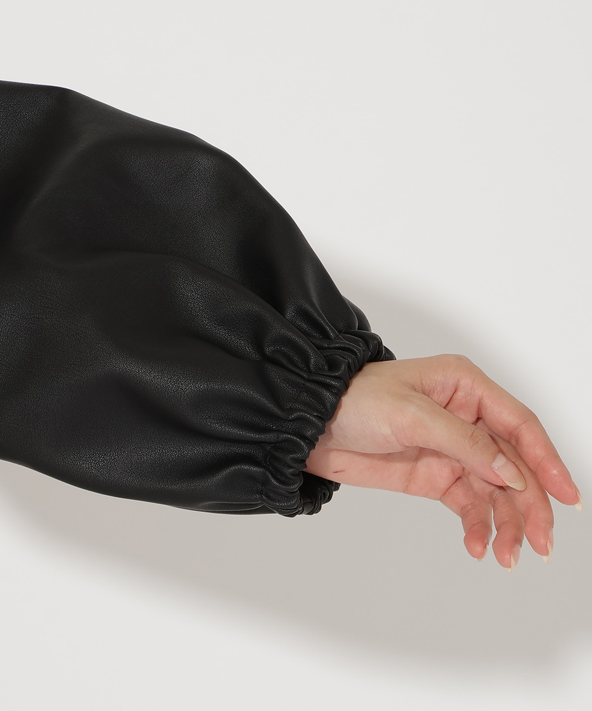 フェイクレザーブルゾン