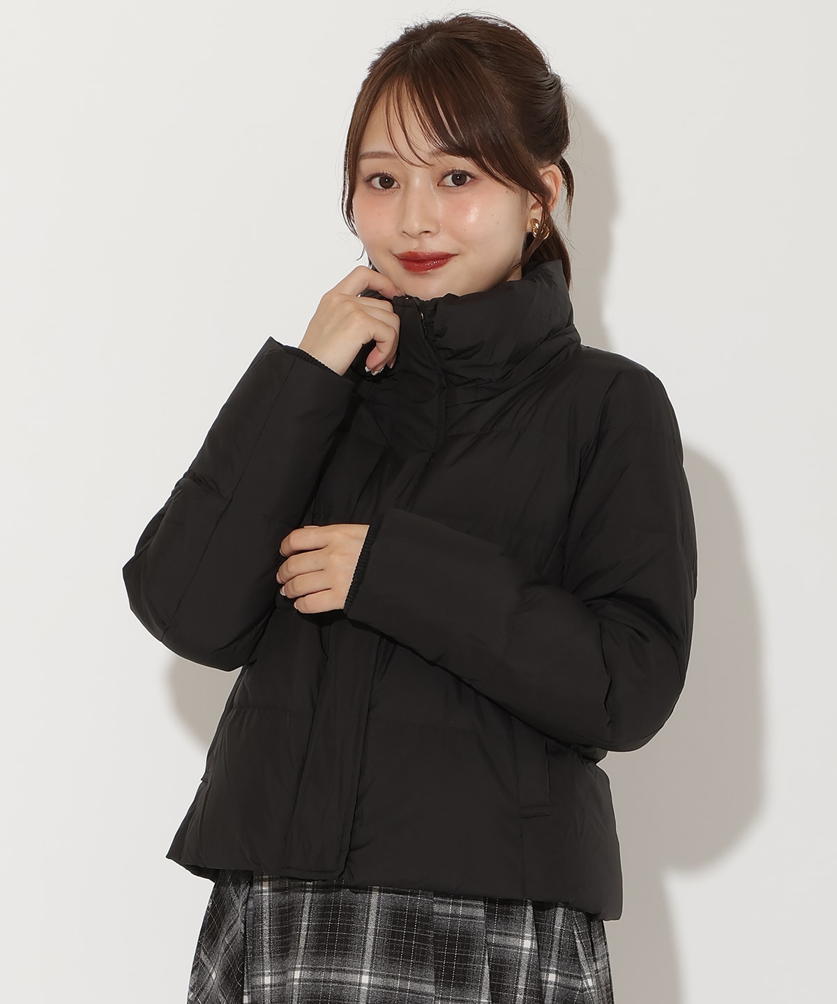 FOXファー付きショートダウン