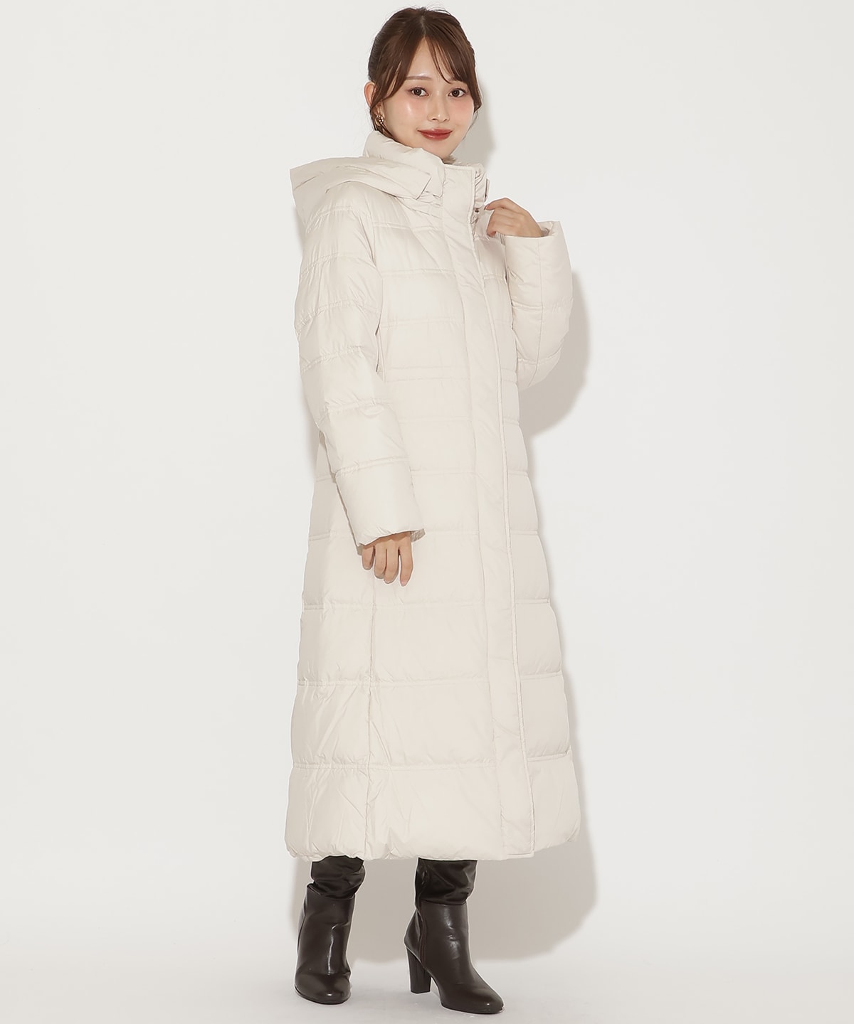 FOXファー付きスーパーロングダウン