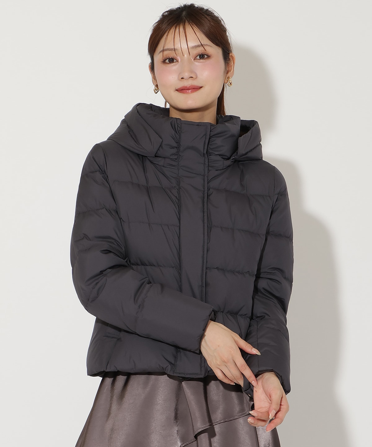 FOXファー付きプレミアムショートダウン