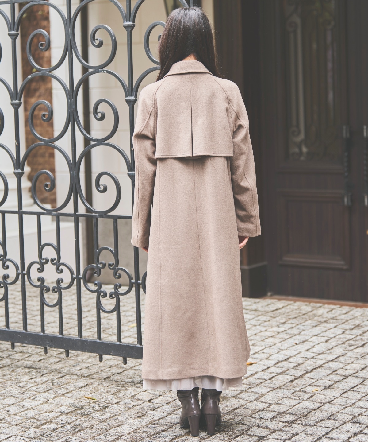 ウールビーバーロングコート