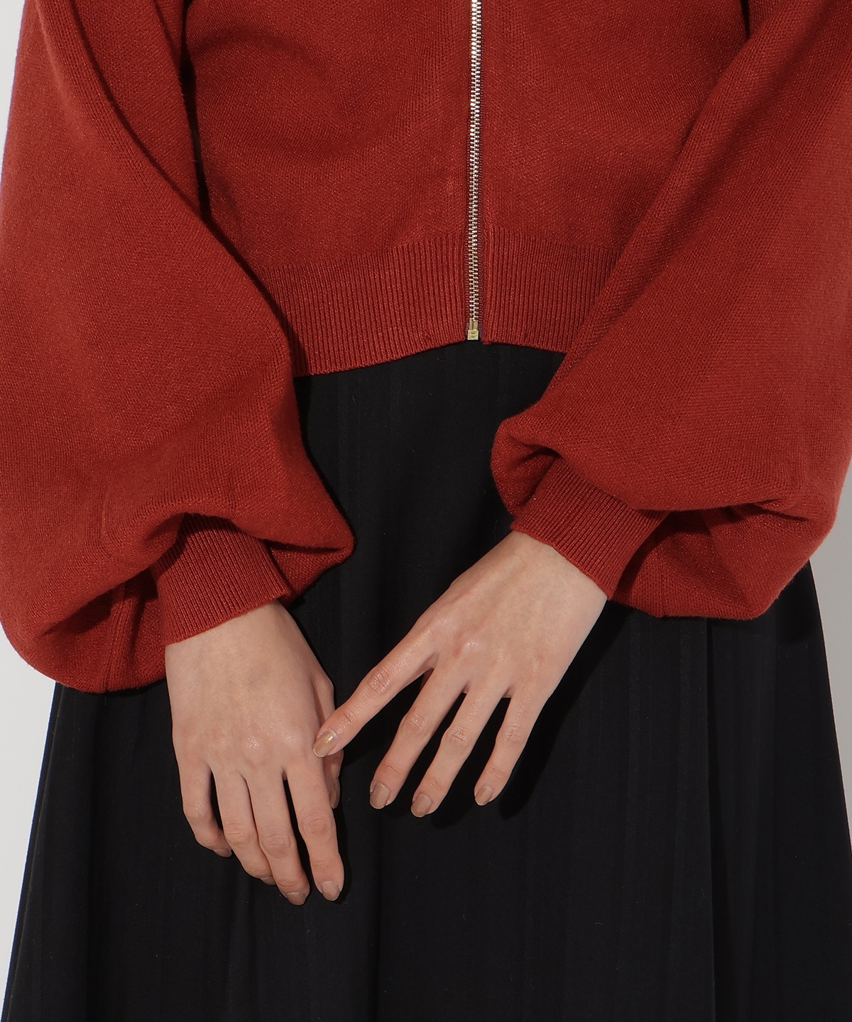 ニットパーカー