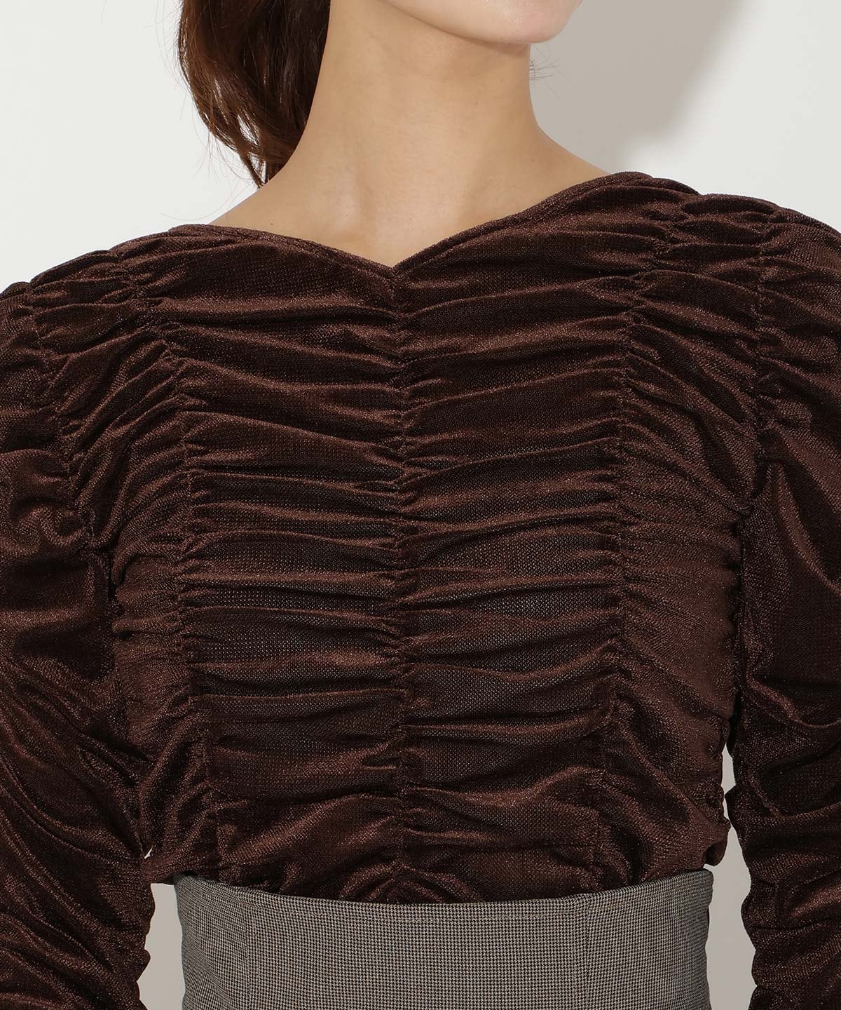 シャーリングベロアプルオーバー