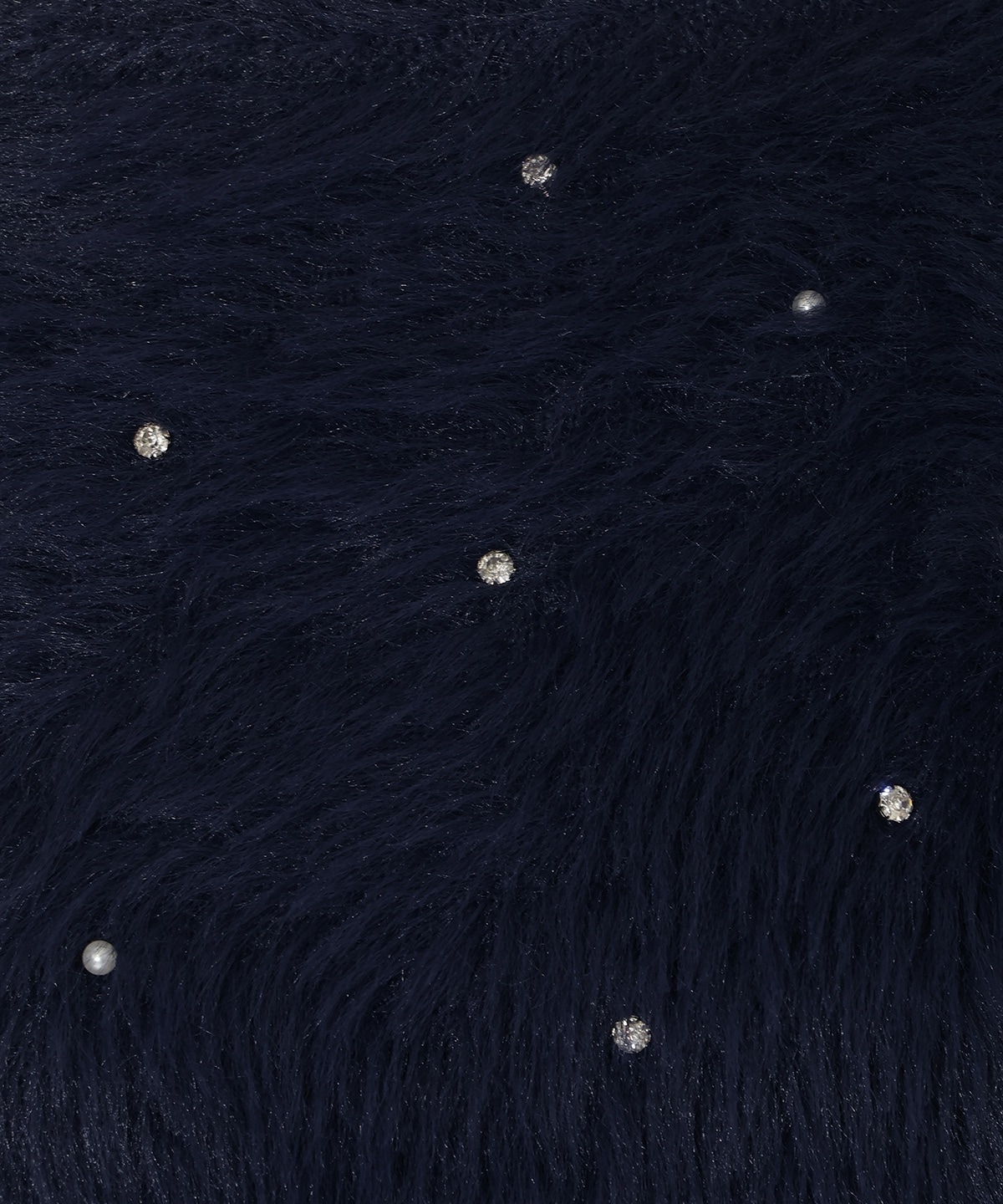 ビジューフェザーニットプルオーバー