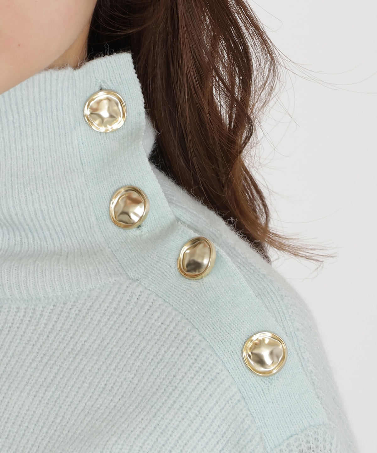 ショルダーボタンマルチウェイニットプルオーバー