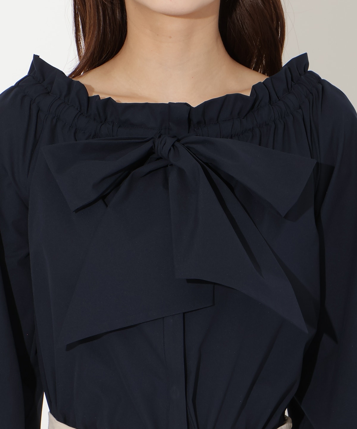 【先行予約受付中】ドロストボウタイ2WAYブラウス