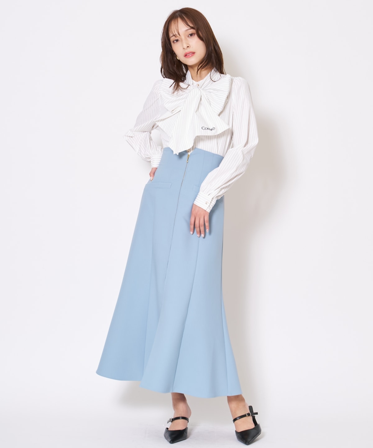 【先行予約受付中】フロントZIPマーメイドスカート