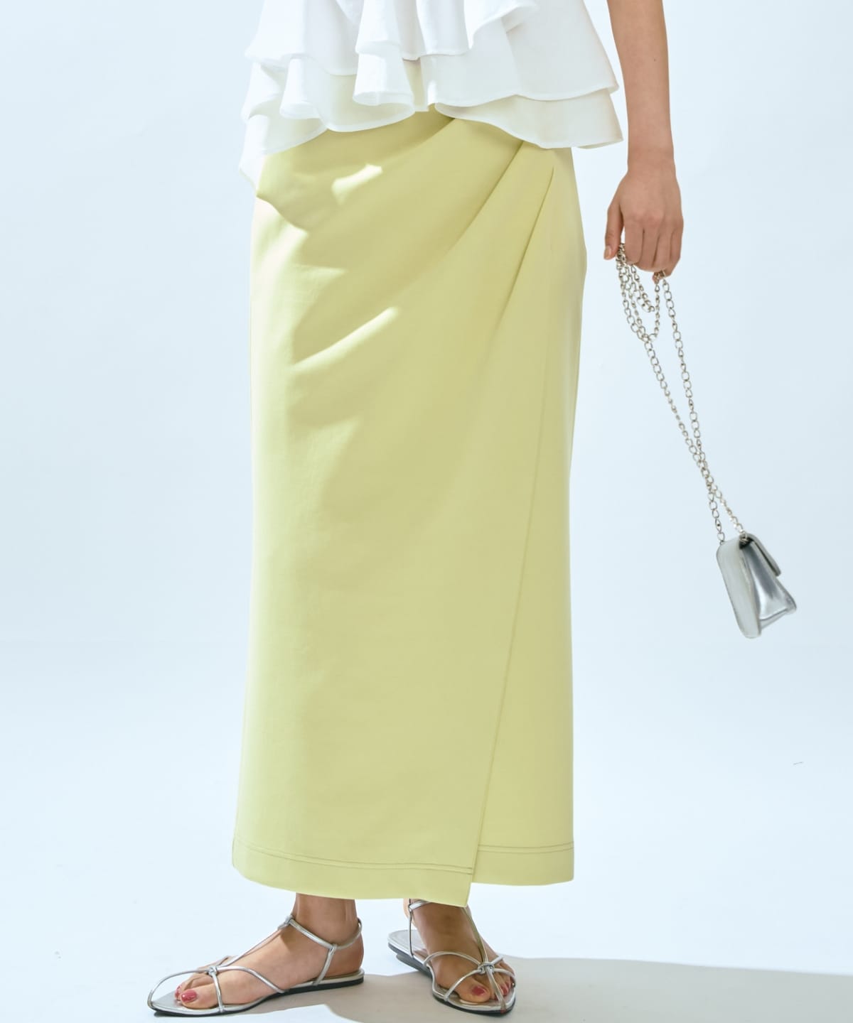 【先行予約受付中】ハイストレッチタックストレートスカート