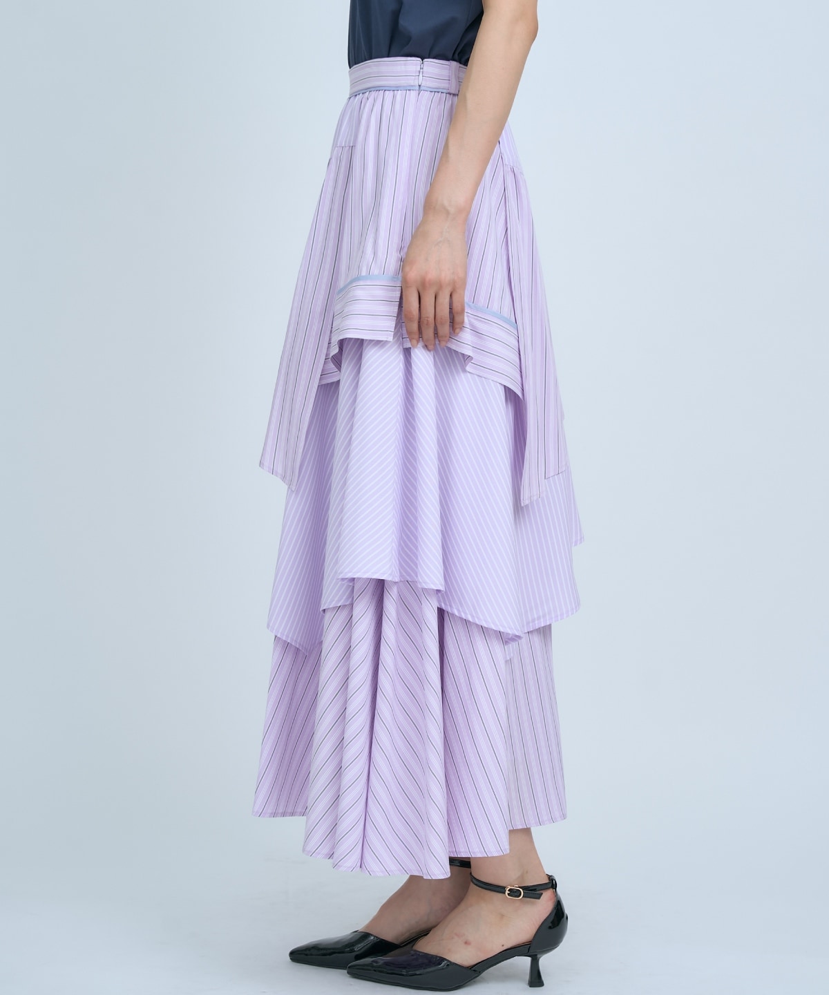 マルチストライプスカート