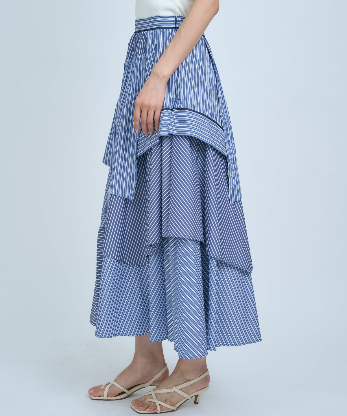 マルチストライプスカート