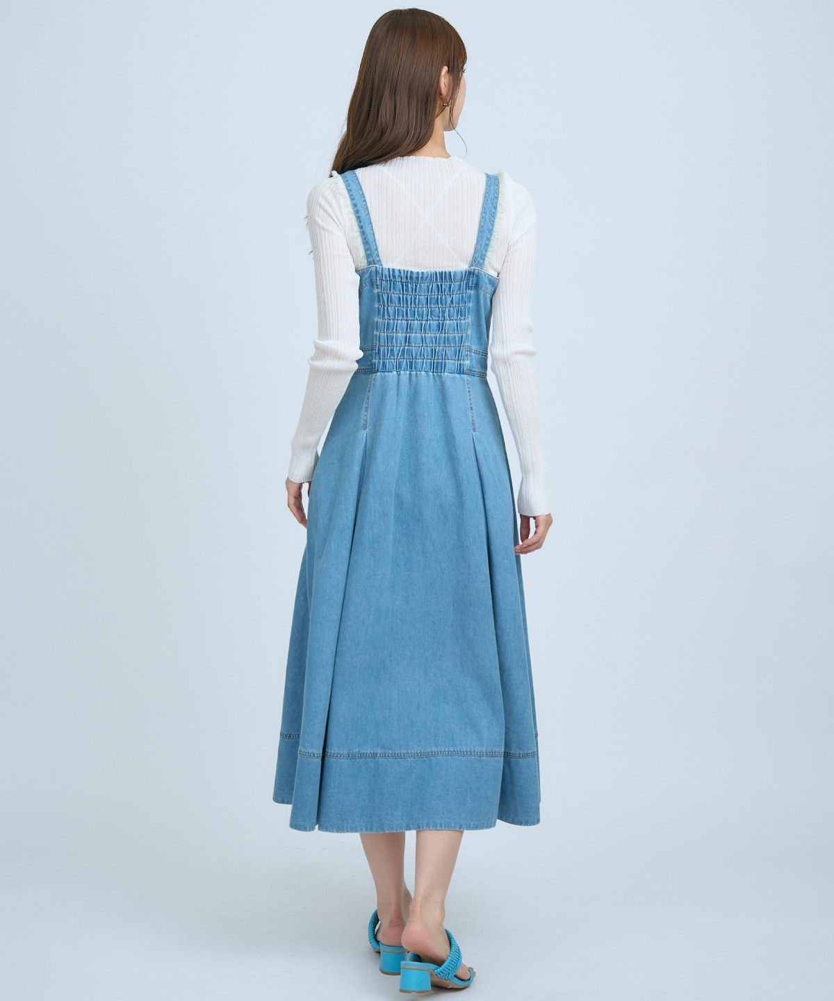 【先行予約受付中】デニムジャンパースカート