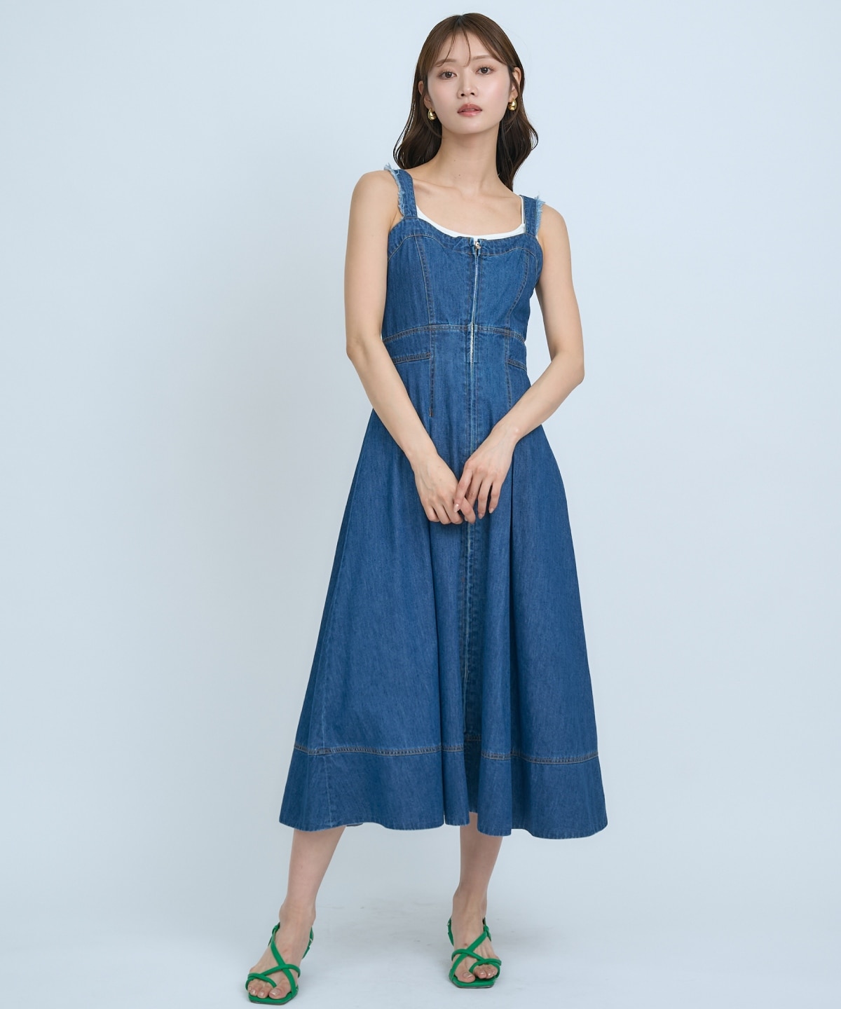 【先行予約受付中】デニムジャンパースカート