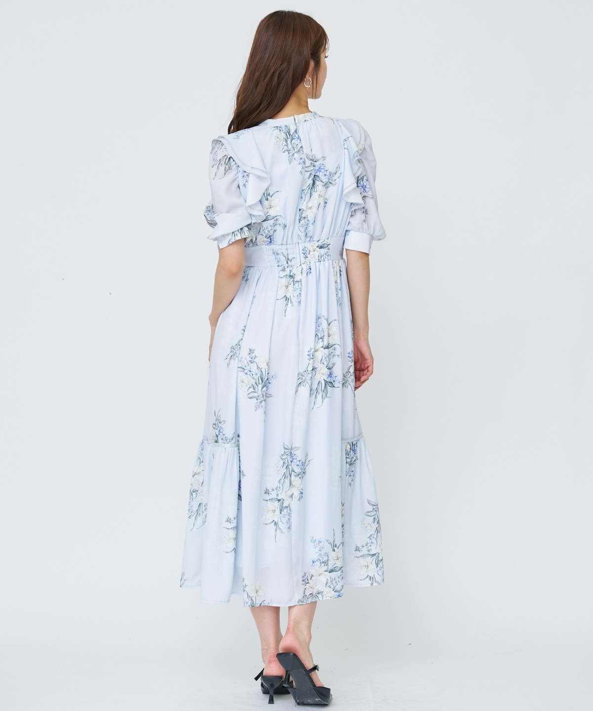 【先行予約受付中】シャドーフラワーブーケワンピース