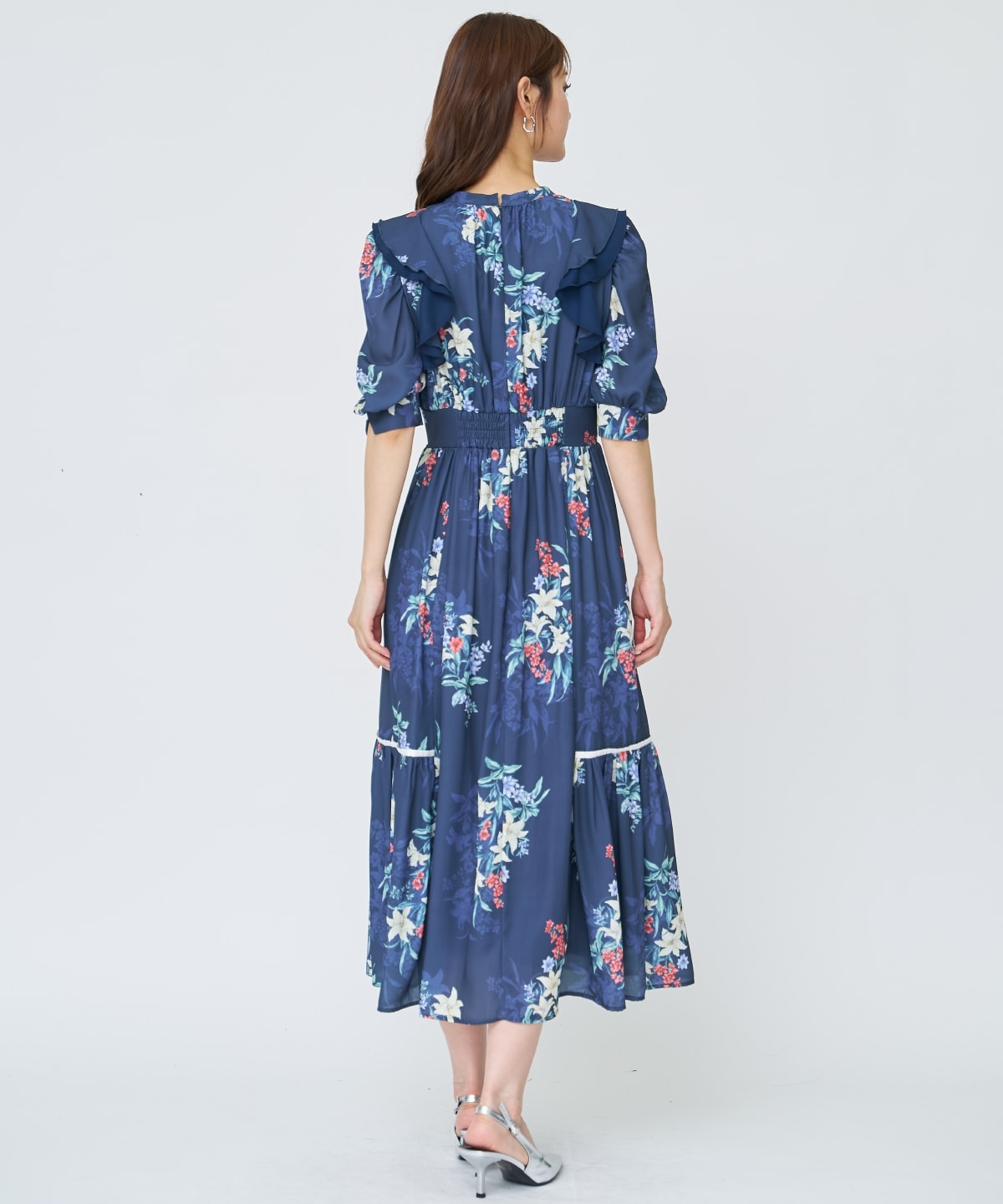 【先行予約受付中】シャドーフラワーブーケワンピース