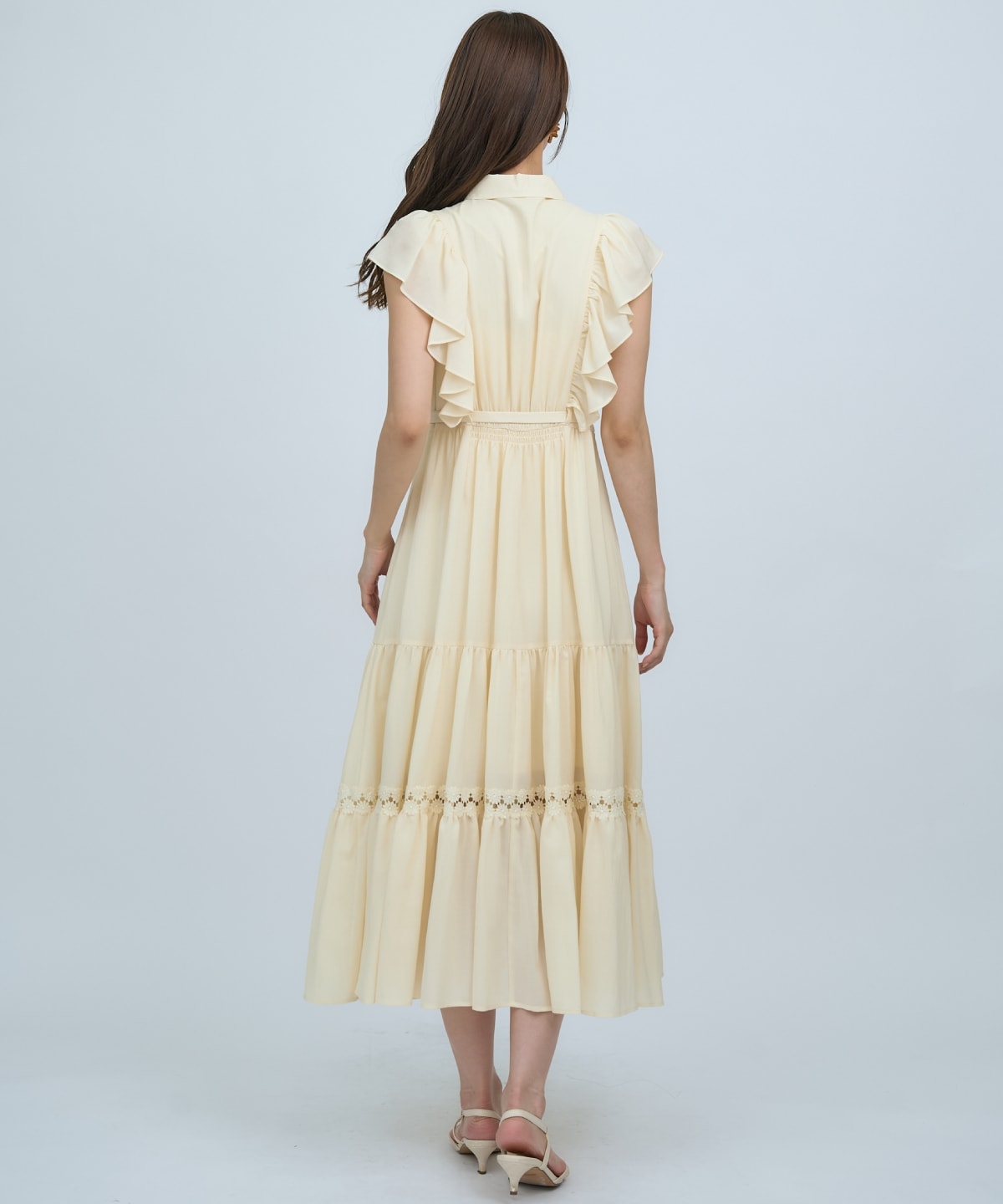 【先行予約受付中】レースフリルシャツワンピース