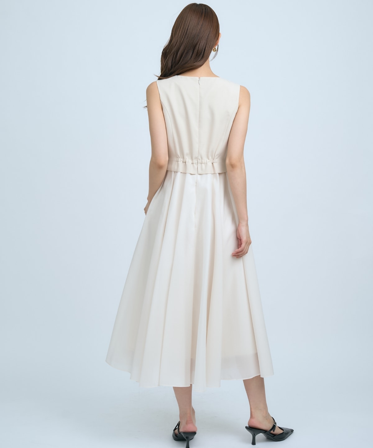 ショートジレレイヤードワンピース