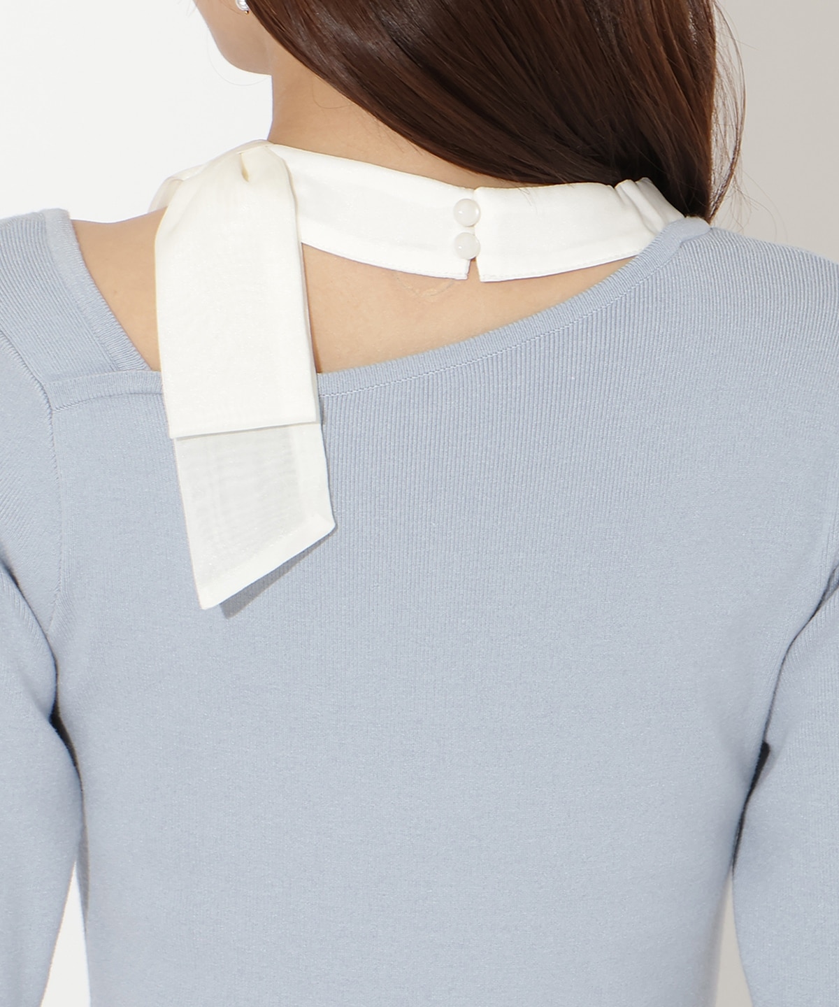 【先行予約受付中】リボン付きニットドッキングワンピース