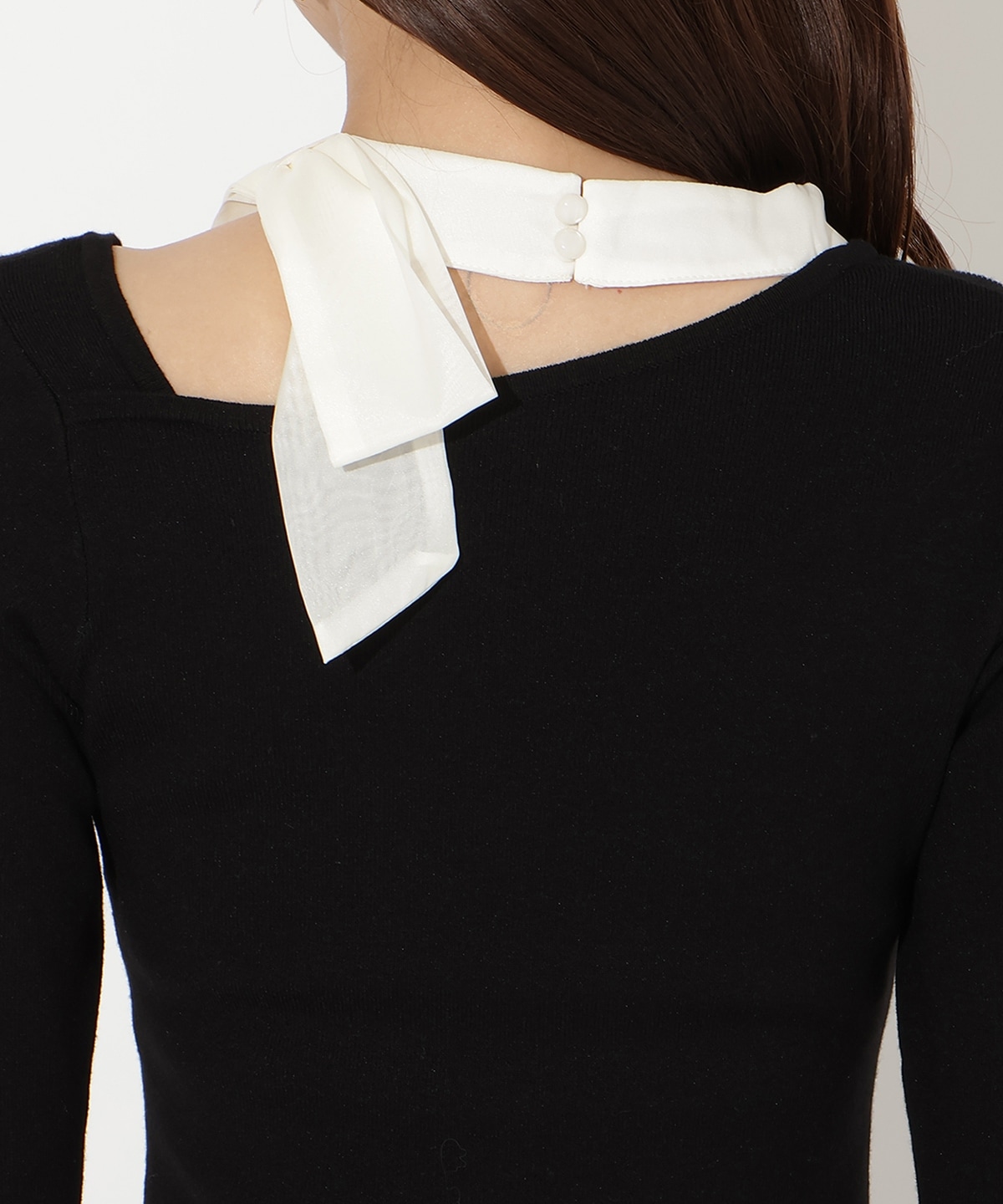 【先行予約受付中】リボン付きニットドッキングワンピース