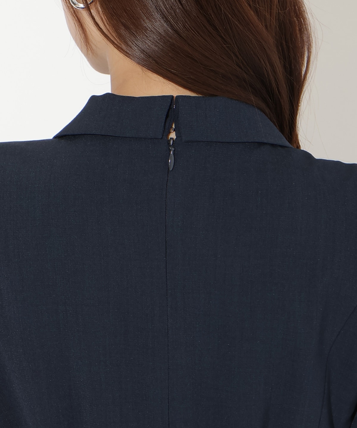 ジャケットレイヤードプリーツワンピース