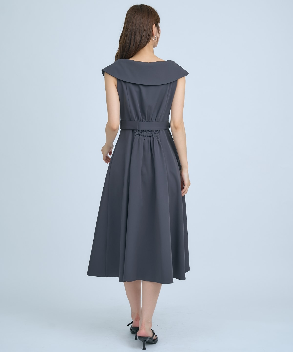 【先行予約受付中】アシメビックカラー前ボタンワンピース